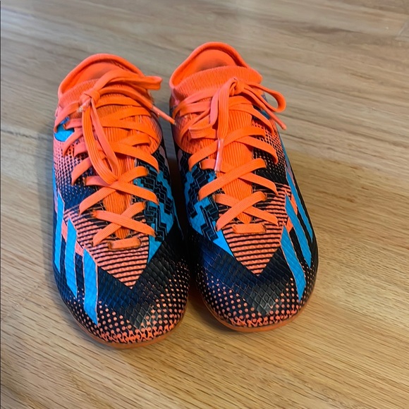 Youth Adidas Messi Speedportal Cleats, Laces and ankle sock support, size 1.5 - Picture 1 of 8